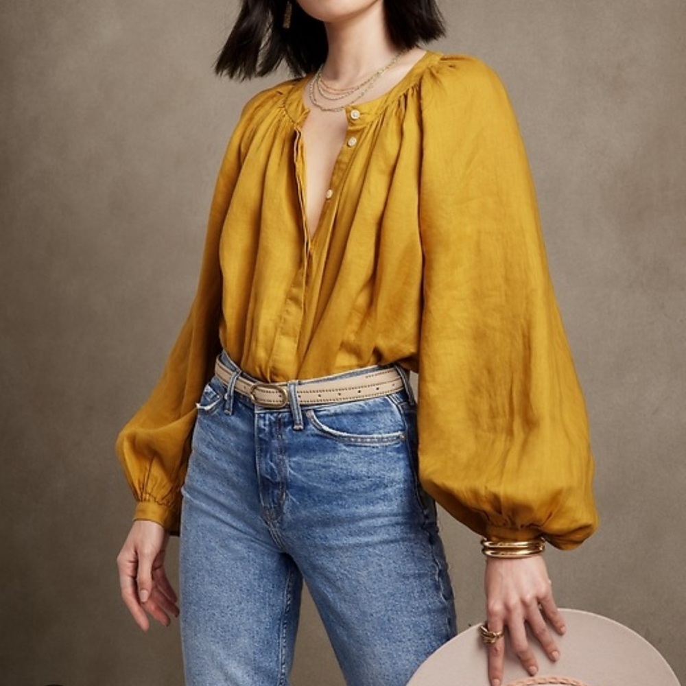 Banana Republic Linen Blouse